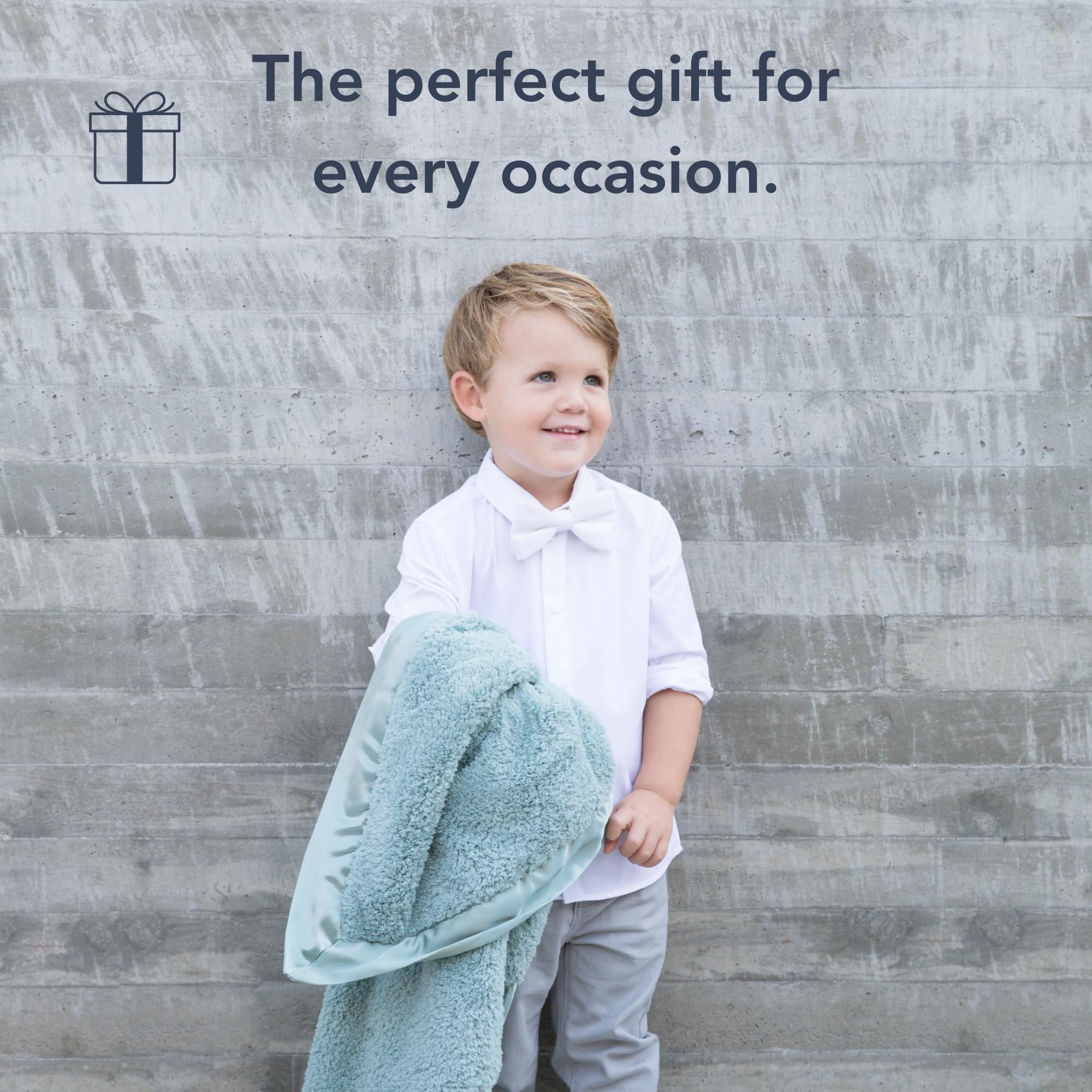 Little Giraffe Baby Blanket - Ultra Soft Chenille Blanket with Satin Trim for Newborns - 29
