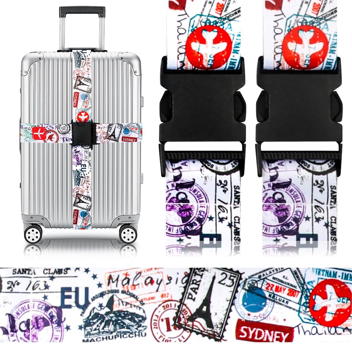 Adjustable Luggage Strap for Suitcases - 1.96