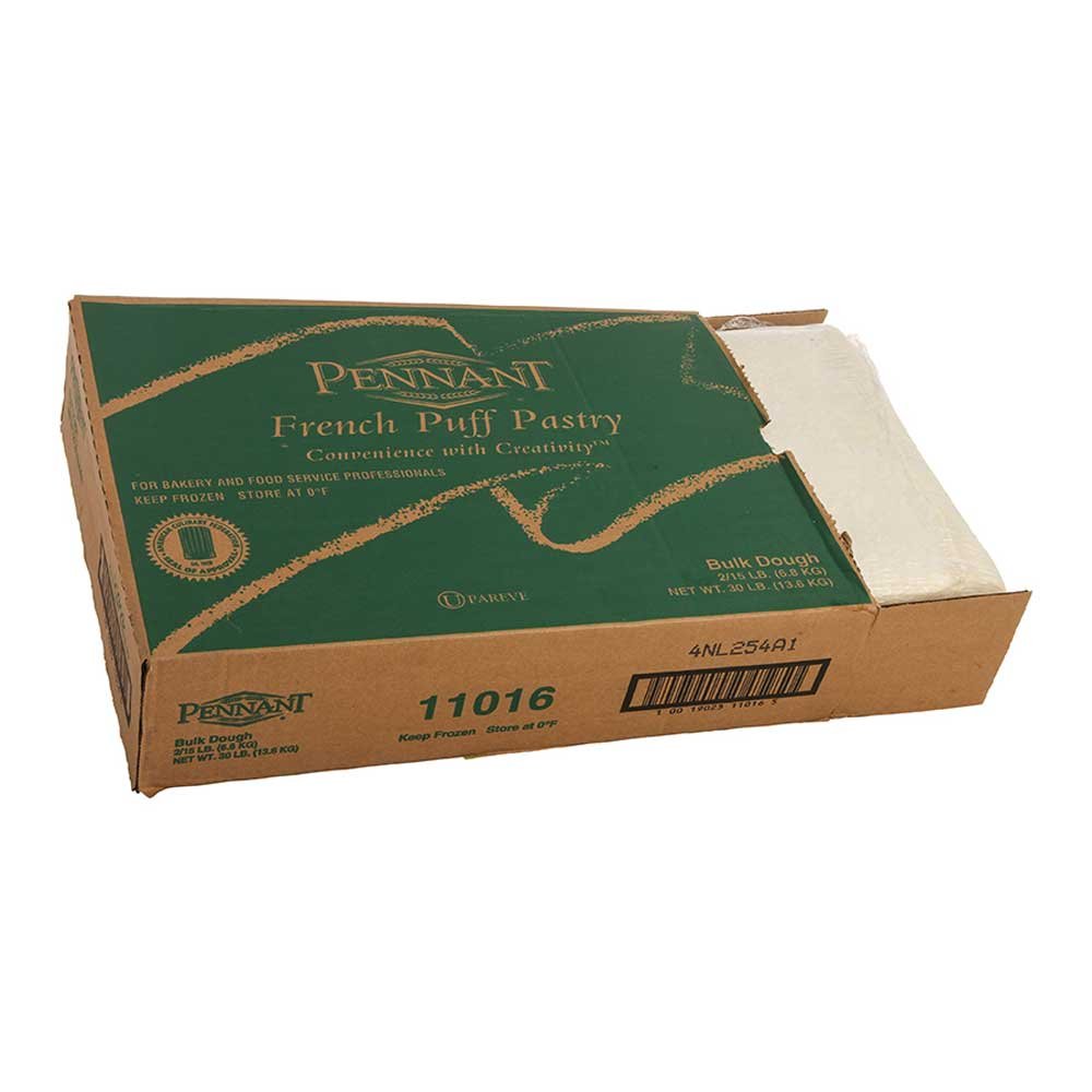 Premium Ready-to-Use Puff Pastry Dough Sheets - 15 lb (2 Pack) | Perfect for Baking Croissants, Pies & Pastries | Commercial & Home Kitchen Use