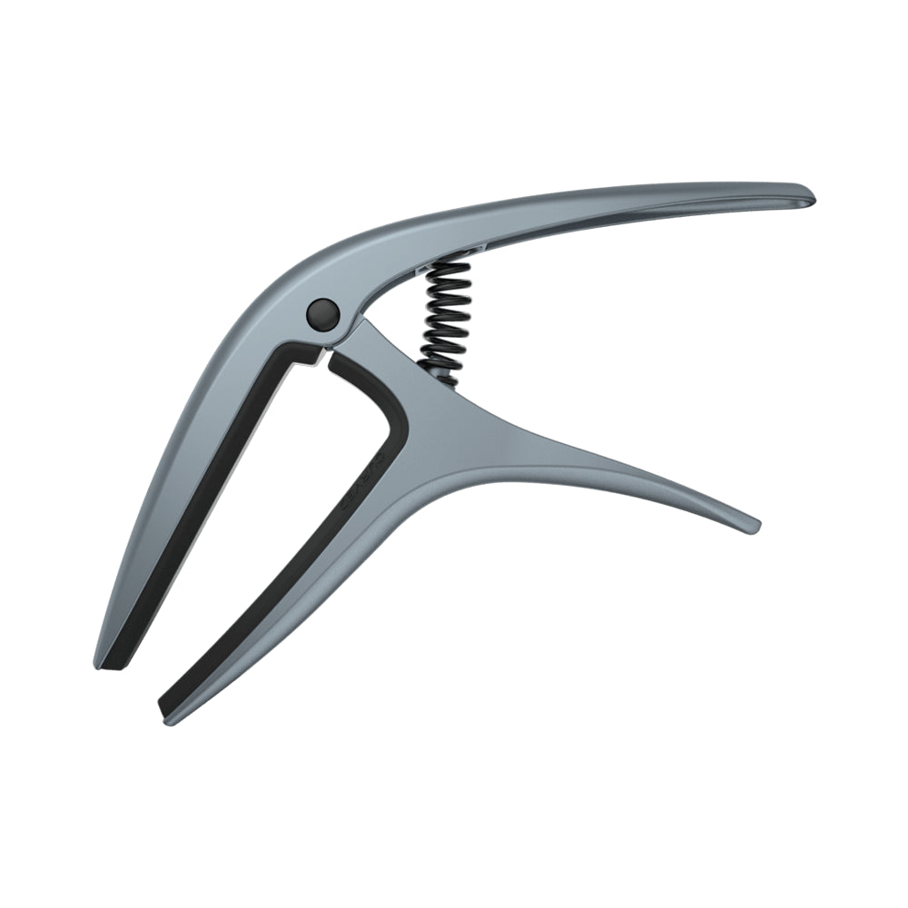 Ernie Ball Axis Spring Loaded Guitar Capo - Blue Steel | Professional Musician Grade Capo for Acoustic & Electric Guitars | Perfect for Live Performances & Studio Recording
