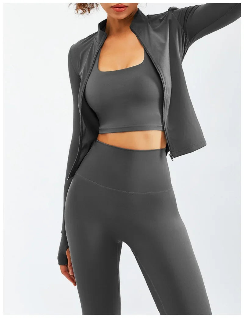2/3PCS Women's Sport Yoga Set - Soft, Breathable High Waist Gym Outfit - Workout Clothes & Tracksuit for Yoga, Pilates, Running & Fitness Training