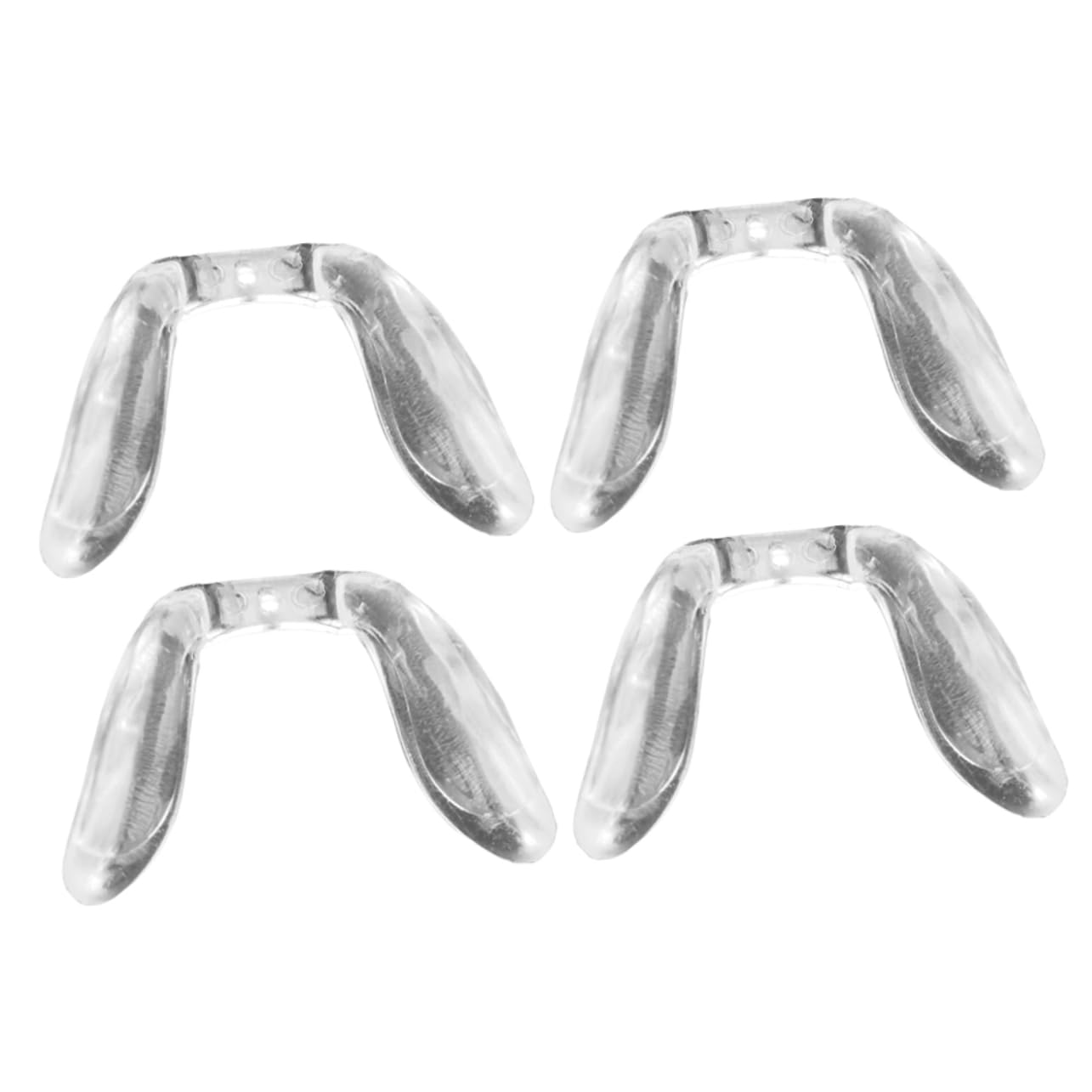 Hoement 4-Pack Interchangeable Glasses Nose Pads - Soft Silicone Eyeglass Frame Accessories for Comfort & Support - Perfect for Reading, Computer Use, and Daily Wear