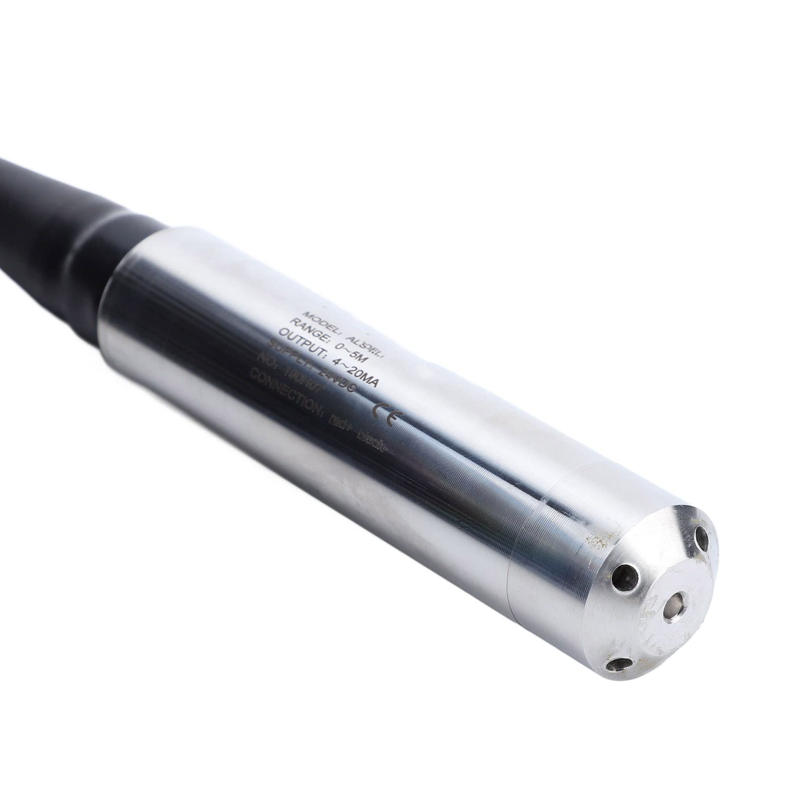 4-20mA Submersible Water Level Sensor with Cable | 0-5m Measuring Range | Heavy Duty Stainless Steel Liquid Level Transmitter | for Industrial Tanks, Pools & Hydroponics Systems Monitoring