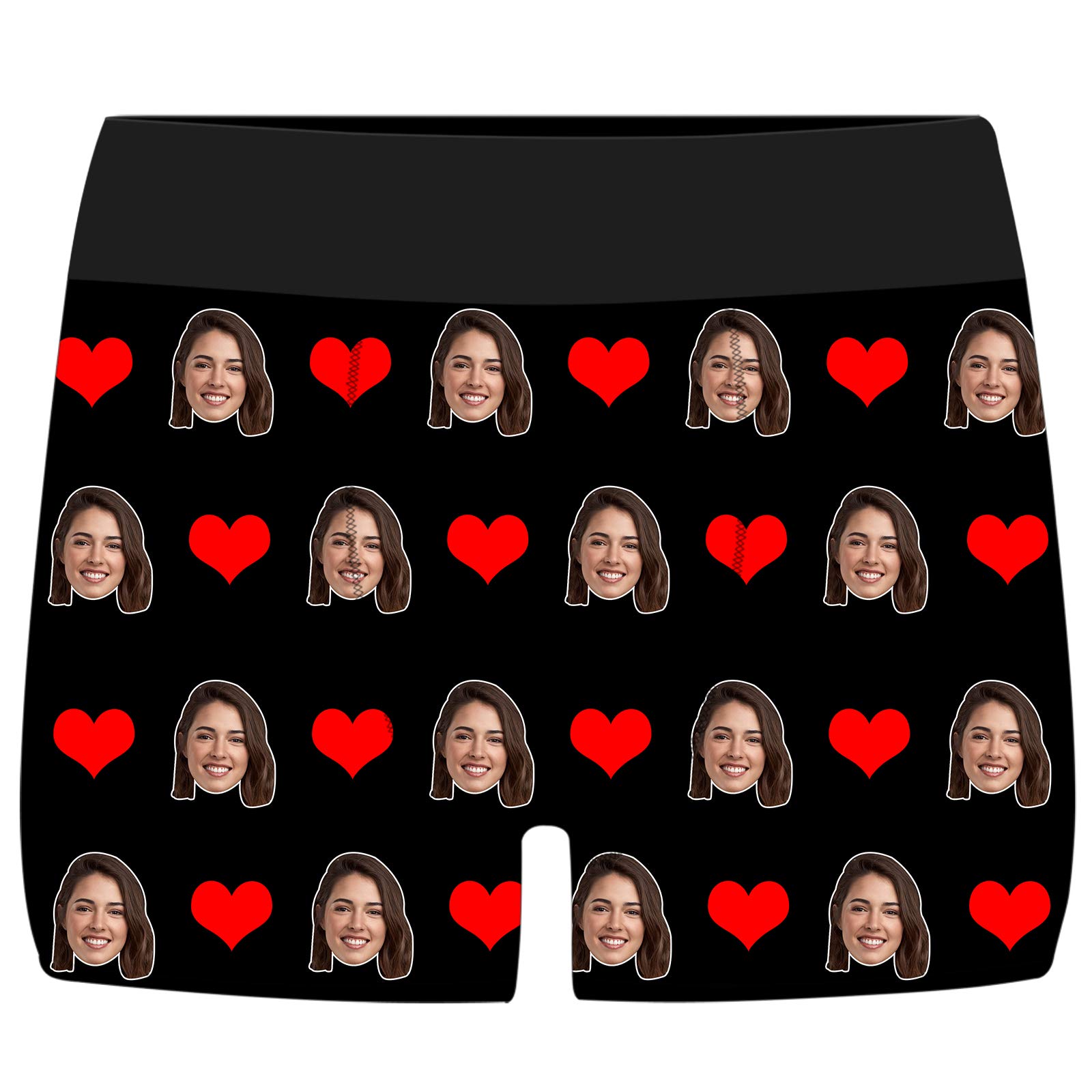 Custom Funny Boxer Briefs for Men - Personalized Underwear with Multi-Face Photo Print | Perfect for Gifts, Parties & Everyday Comfort