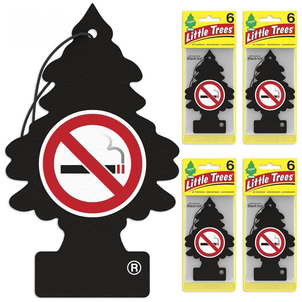 Little Trees Air Fresheners - 24 Pack Hanging Car Air Freshener for Long Lasting Fragrance | Eliminate Odors in Vehicles, Home, Office & Small Spaces | Fresh Scent for Cars, Closets, Bathrooms & More
