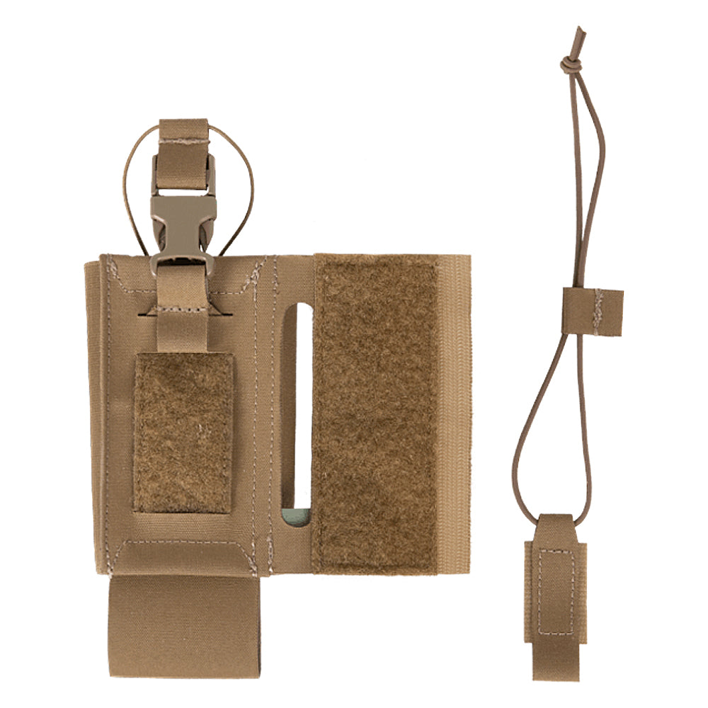 Crye Precision AirLite® Configurable Radio Pouch - Tactical Molle-Compatible Military Radio Holder for Secure Communication in Outdoor, Airsoft & Field Operations