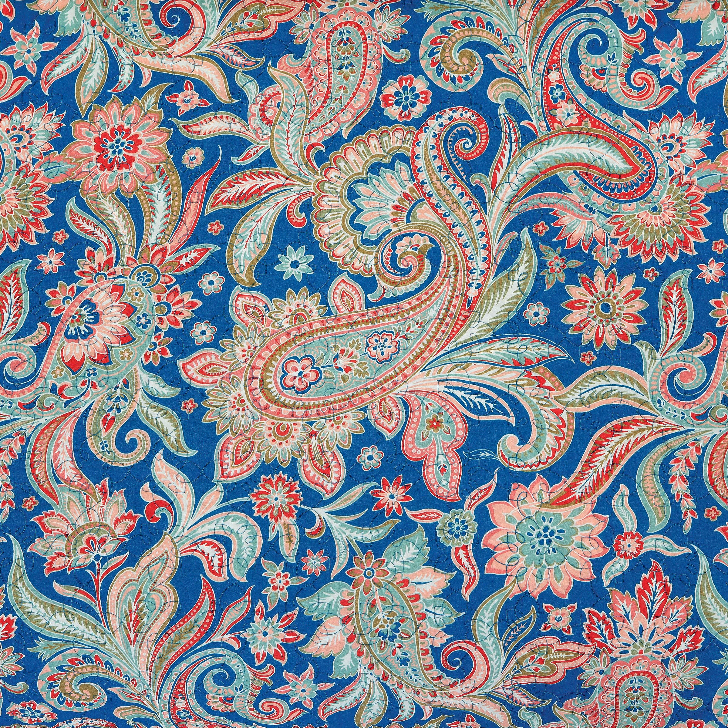 C&F Home Marla Paisley Stripes Damask Twin Quilt Set - 2 Piece Reversible Cotton Bedding Set, Machine Washable, Blue - Perfect for Kids' Rooms, Guest Bedrooms & Cozy Dorm Decor