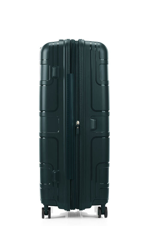 American Tourister Light Max 82cm Large Spinner Suitcase - Varsity Green | Durable Expandable Luggage for Travel, Business Trips & Vacations