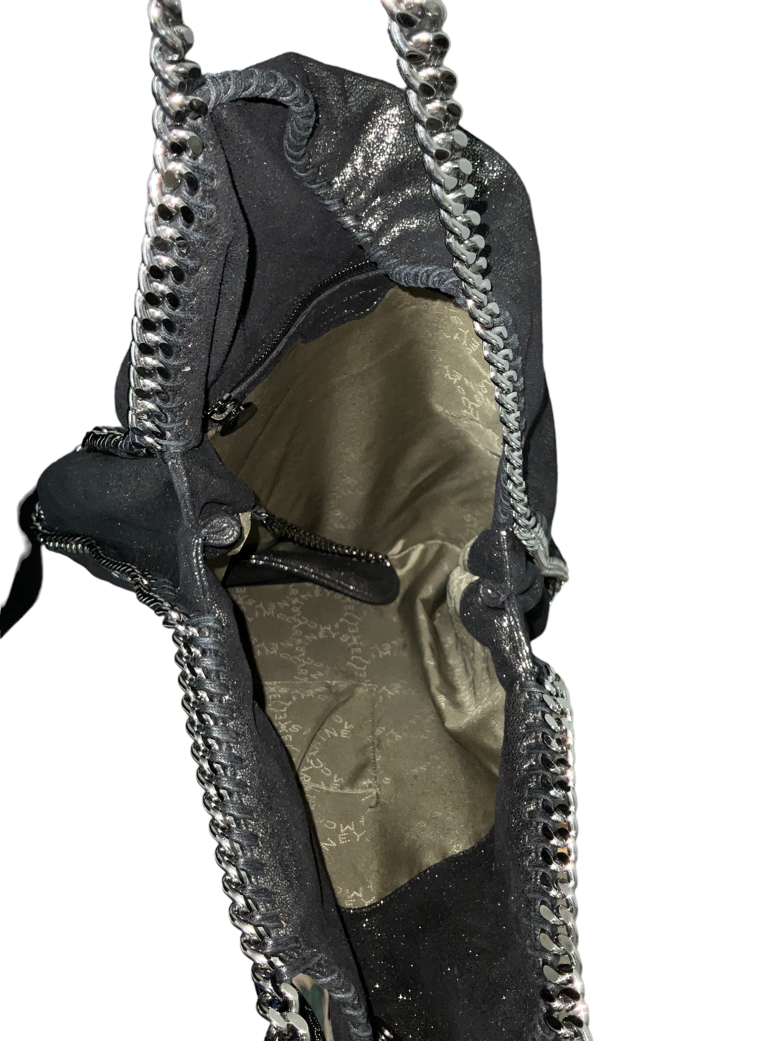 Stella McCartney Falabella Shiny Dotted Chamois Leather Tote Bag for Women - Stylish Designer Handbag for Work, Travel & Everyday Use