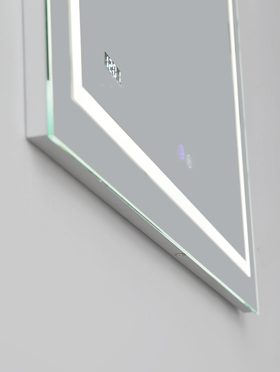 Aquadom Daytona 24x30 LED Lighted Bathroom Mirror with Anti-Fog - Modern Vanity Mirror for Makeup & Shaving - Perfect for Bathrooms, Bedrooms & Dressing Rooms