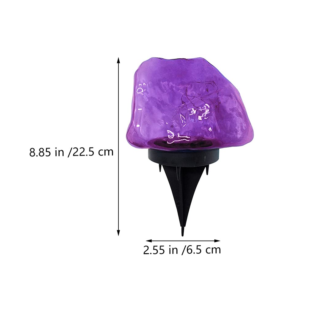 Happyyami Solar Rock Lights Outdoor - Waterproof LED Landscape Lighting for Garden, Lawn, Patio - Solar Powered Decorative Ground Lamps - Perfect for Pathway, Yard, and Backyard Illumination