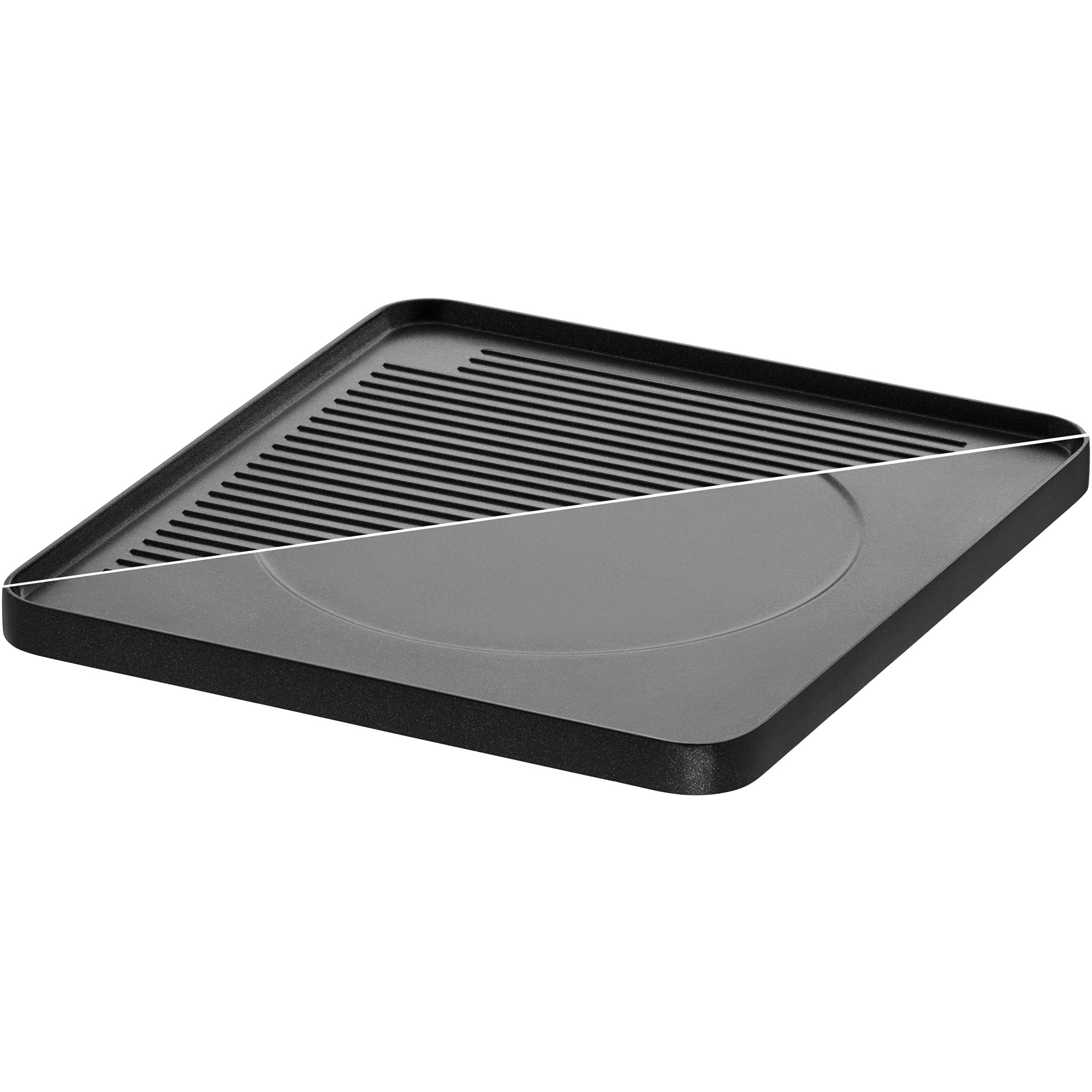 WMF Lono Raclette Grill with Pans & Spatulas - 4 Person Electric Raclette Set, 870W, Matte Stainless Steel - Perfect for Family Gatherings & Dinner Parties