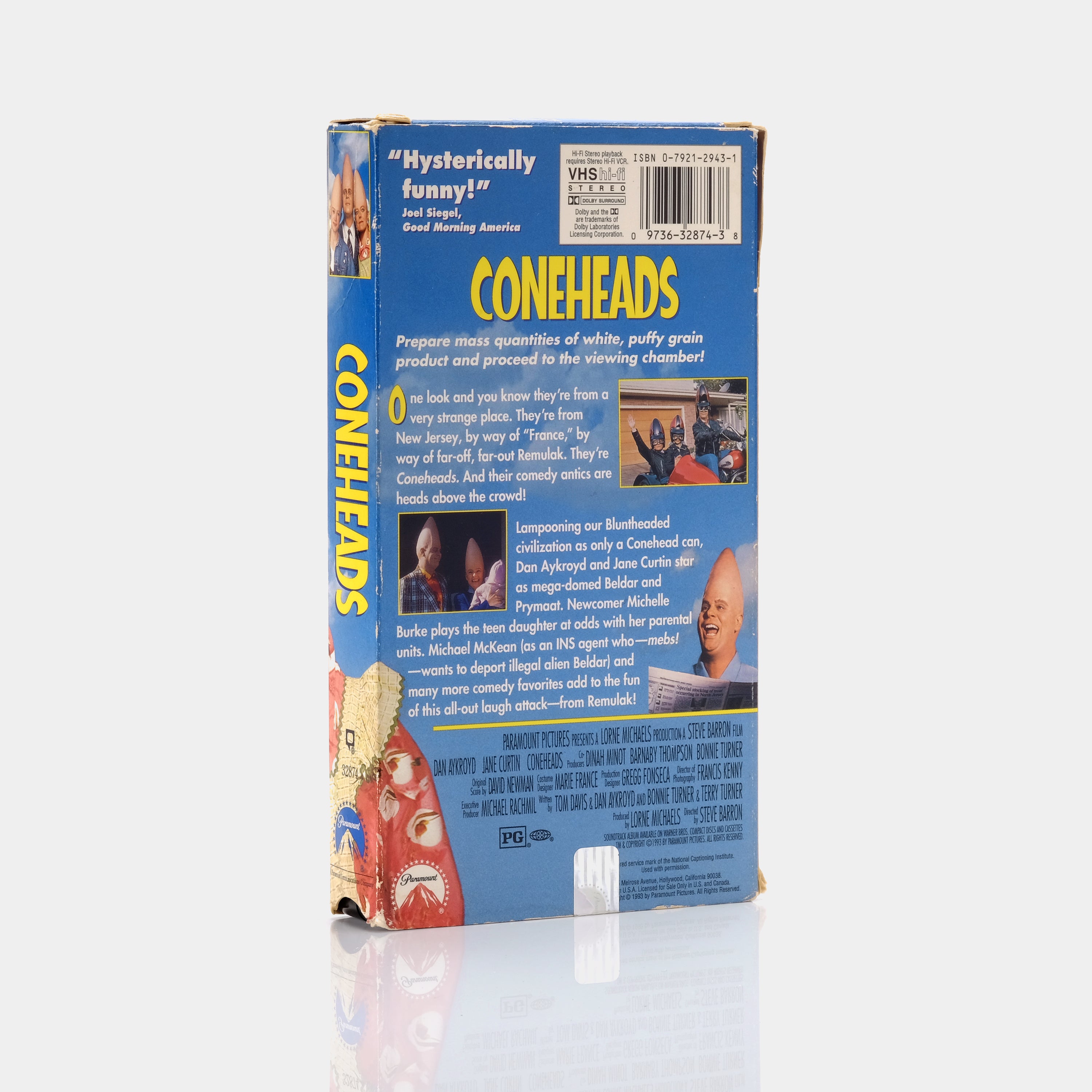 Coneheads VHS Tape - Classic 90s Comedy Movie for Collectors & Nostalgia Lovers - Perfect for Movie Nights & Retro Entertainment