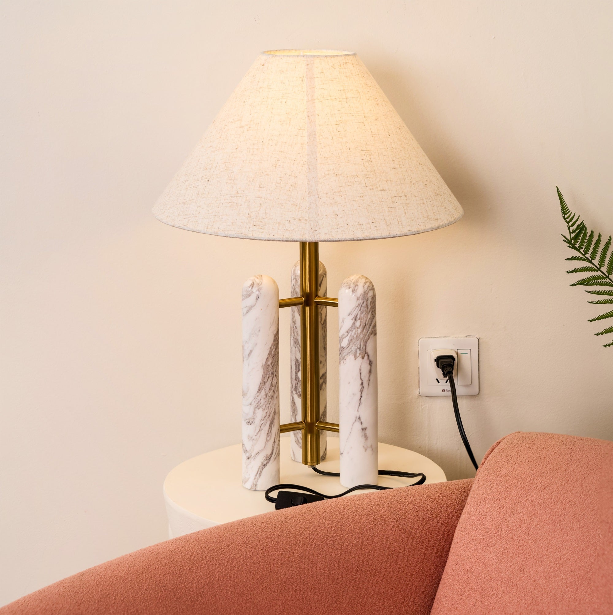 Lloyd Modern LED Table Lamp with USB Port - Adjustable Brightness, Touch Control for Bedroom, Living Room, Office & Study Desk Lighting