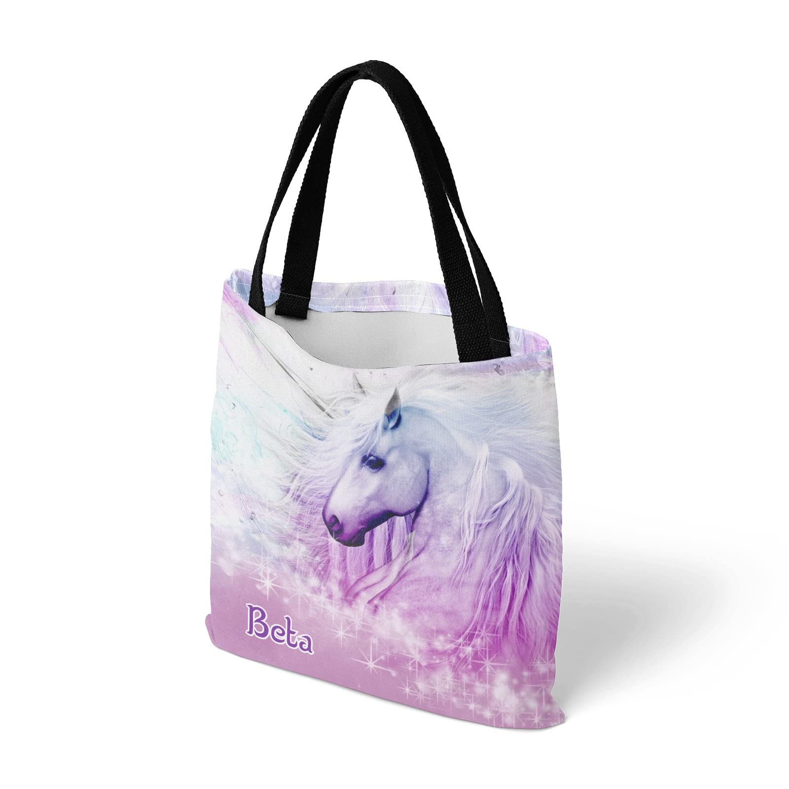 Personalized Unicorn Tote Bag for School, Travel & Gifts