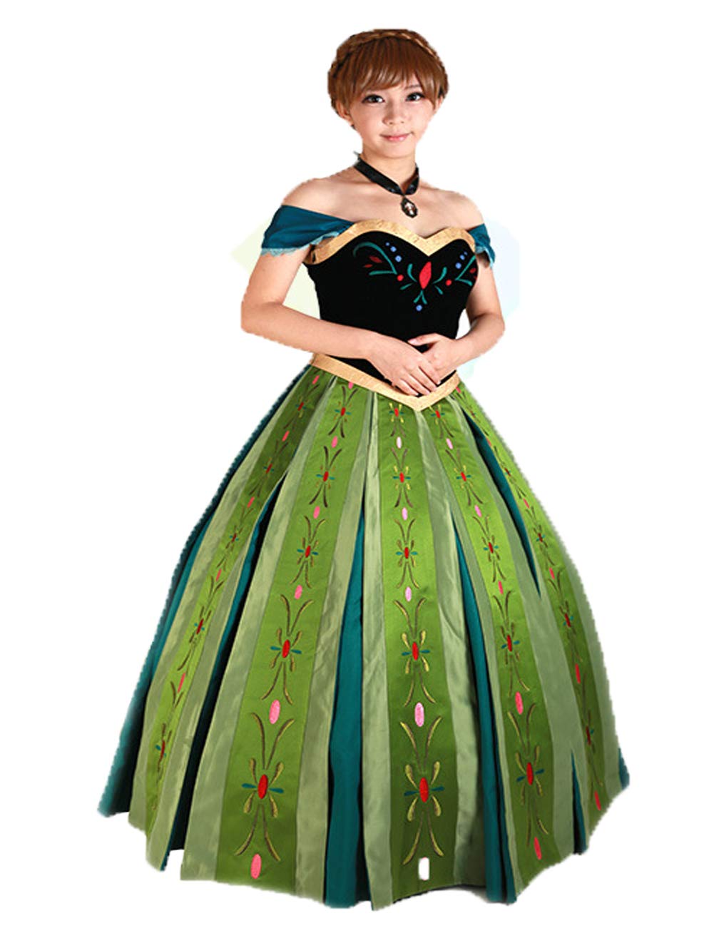 Ainiel Women's Princess Costume for Halloween, Cosplay, Dress Up & Role Play - Elegant Party Outfit for Adults & Teens