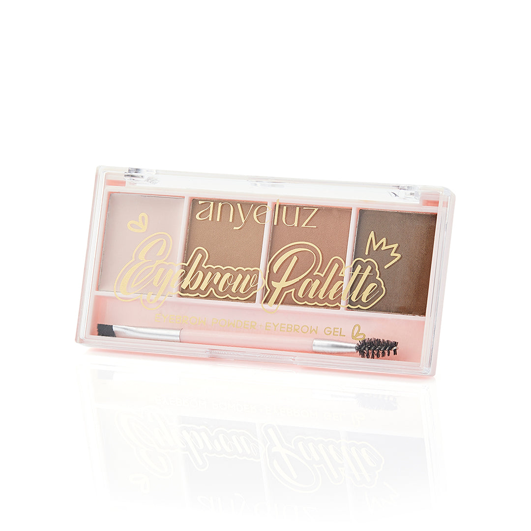 Anyeluz Eyebrow Palette - Professional Brow Kit with Waterproof Formula for Perfectly Shaped Brows | Ideal for Daily Makeup, Salon Use & Special Occasions