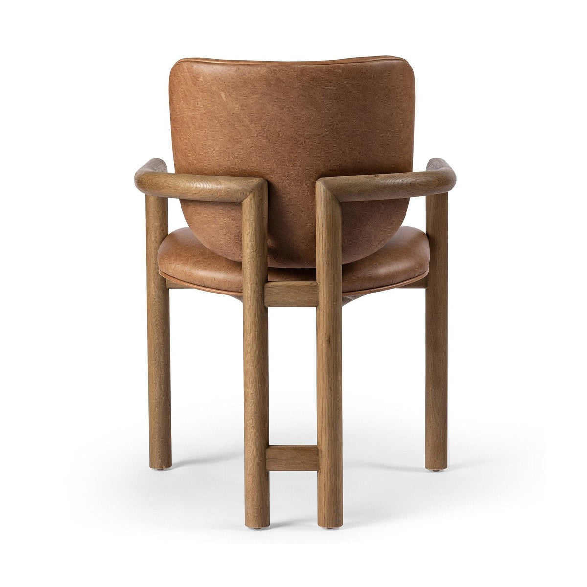 Amara Modern Dining Chair with Chaps Saddle Leather - Elegant Home & Restaurant Seating for Kitchen, Dining Room & Cafe