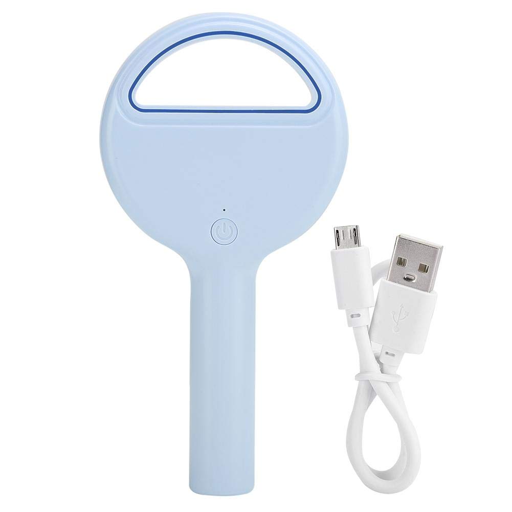 Annadue Ultra Silent 3-Speed Mini USB Fan - Leafless Personal Cooling Fan for Home, Office & Travel (Blue) | Perfect for Desk, Bedside & Car Use