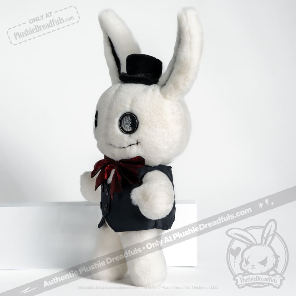 Victorian McGee's White Rabbit Plush Toy - Soft & Cuddly Stuffed Animal for Kids, Collectors & Home Decor | Perfect Gift for Birthdays, Christmas & Nursery Decorations