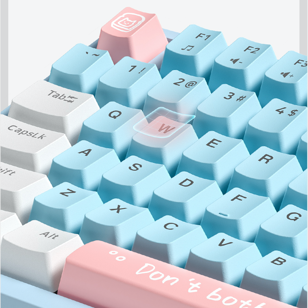 ONIKUMA G52 82-Key Wired Mechanical Gaming Keyboard with Blue Switches, RGB Rainbow Backlit, Compact USB Design for PC, Mac, Laptop - Perfect for Office Work, Gaming & Streaming