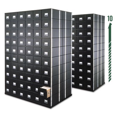 Bankers Box StaxOnSteel Legal Size Storage Box with Steel Frame - 6 Pack Black - Perfect for Office Document Organization & File Storage