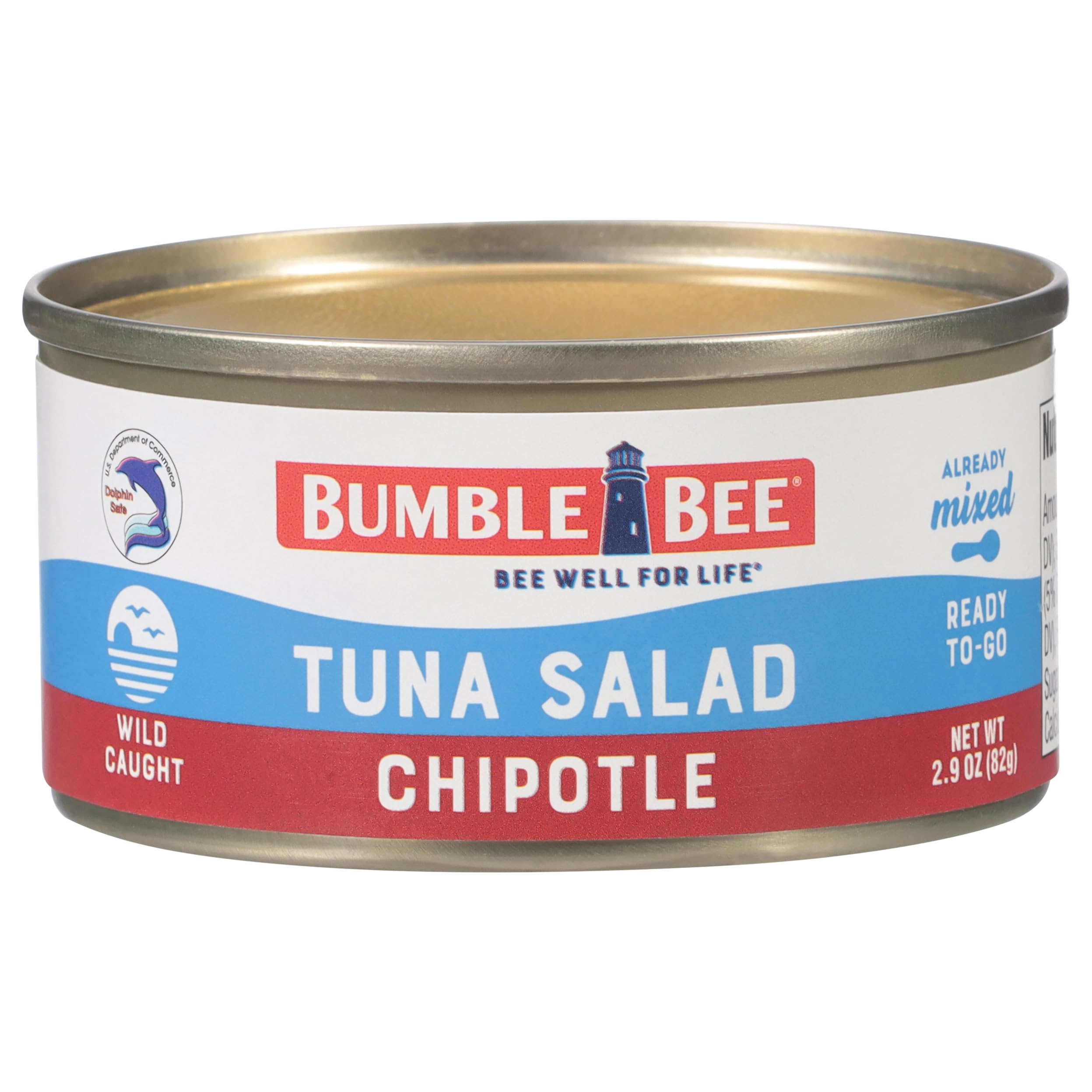 Bumble Bee Chipotle Tuna Salad with Crackers Kit - 3.5 Oz, Pack of 12 | Wild Caught, Ready to Eat Protein Snack with Spoon | Shelf Stable, Convenient for Office Lunch, Hiking & Road Trips