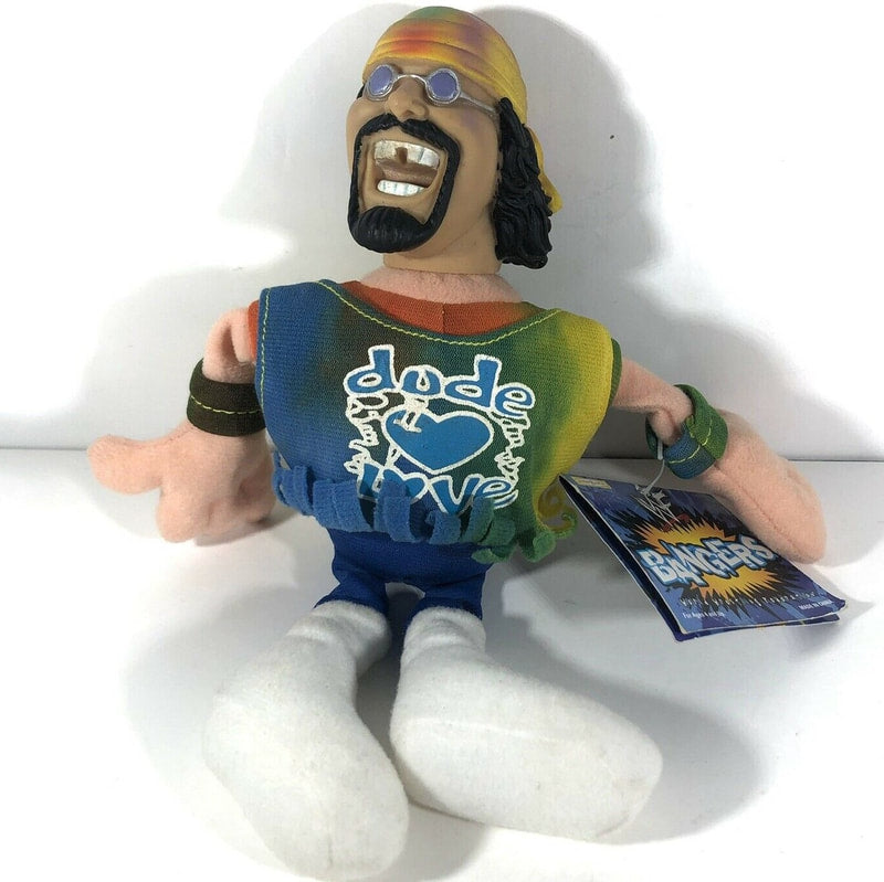 1998 WWF Jakks Pacific Bangers Series 1 Dude Love Wrestling Action Figure - Collectible Vintage Toy for WWE Fans & Memorabilia Enthusiasts - Perfect for Display, Play, and Nostalgic Gift Giving