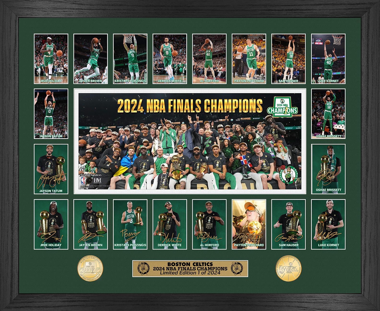 2024 NBA Champions Boston Celtics Commemorative Bronze Coin & Photo Mint - Perfect for Collectors, Fans, and Sports Memorabilia Displays
