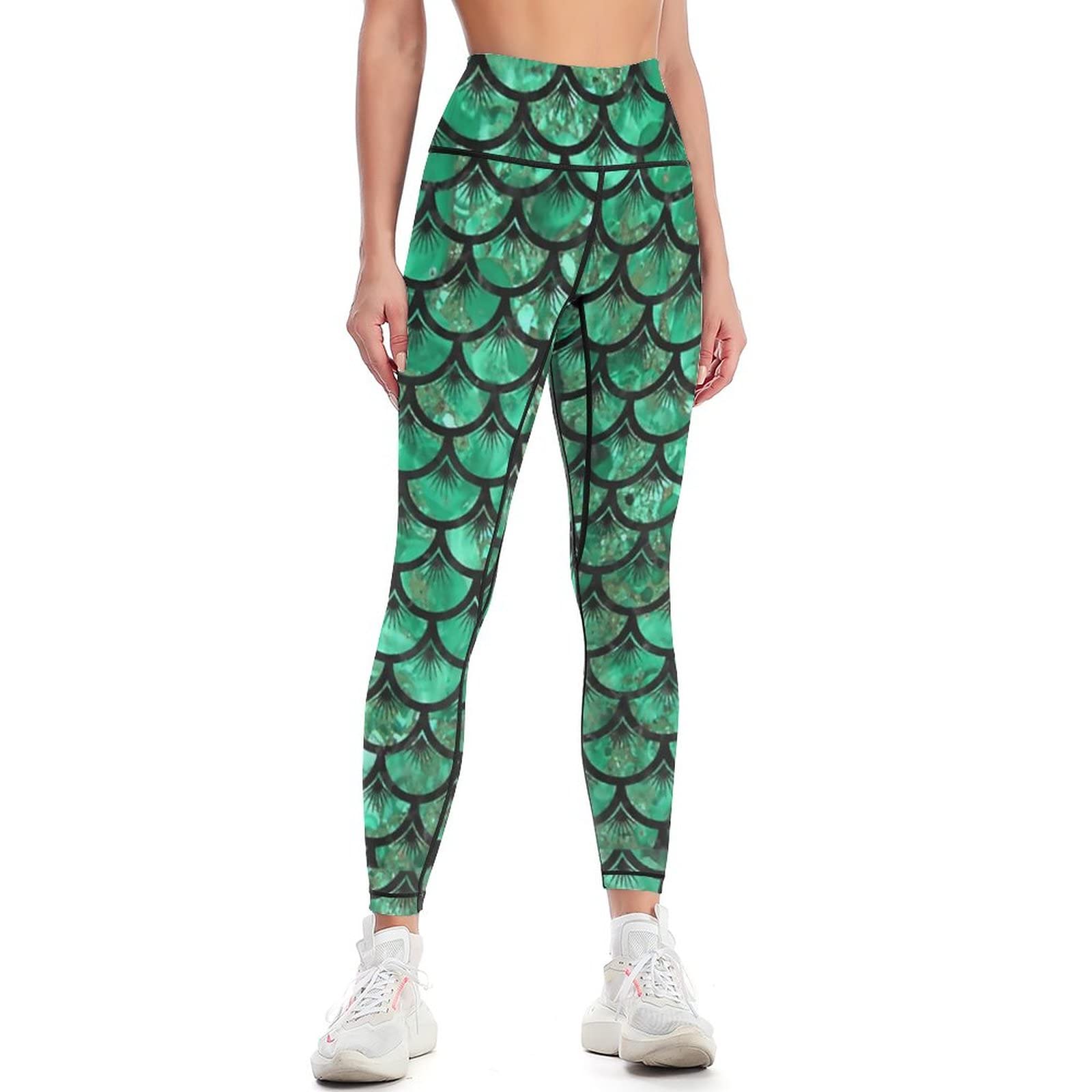 Women's High Waist Yoga Pants with Pockets - Tummy Control Workout Leggings for Running, Gym & Breast Cancer Awareness | Comfortable Athletic Leggings for Women