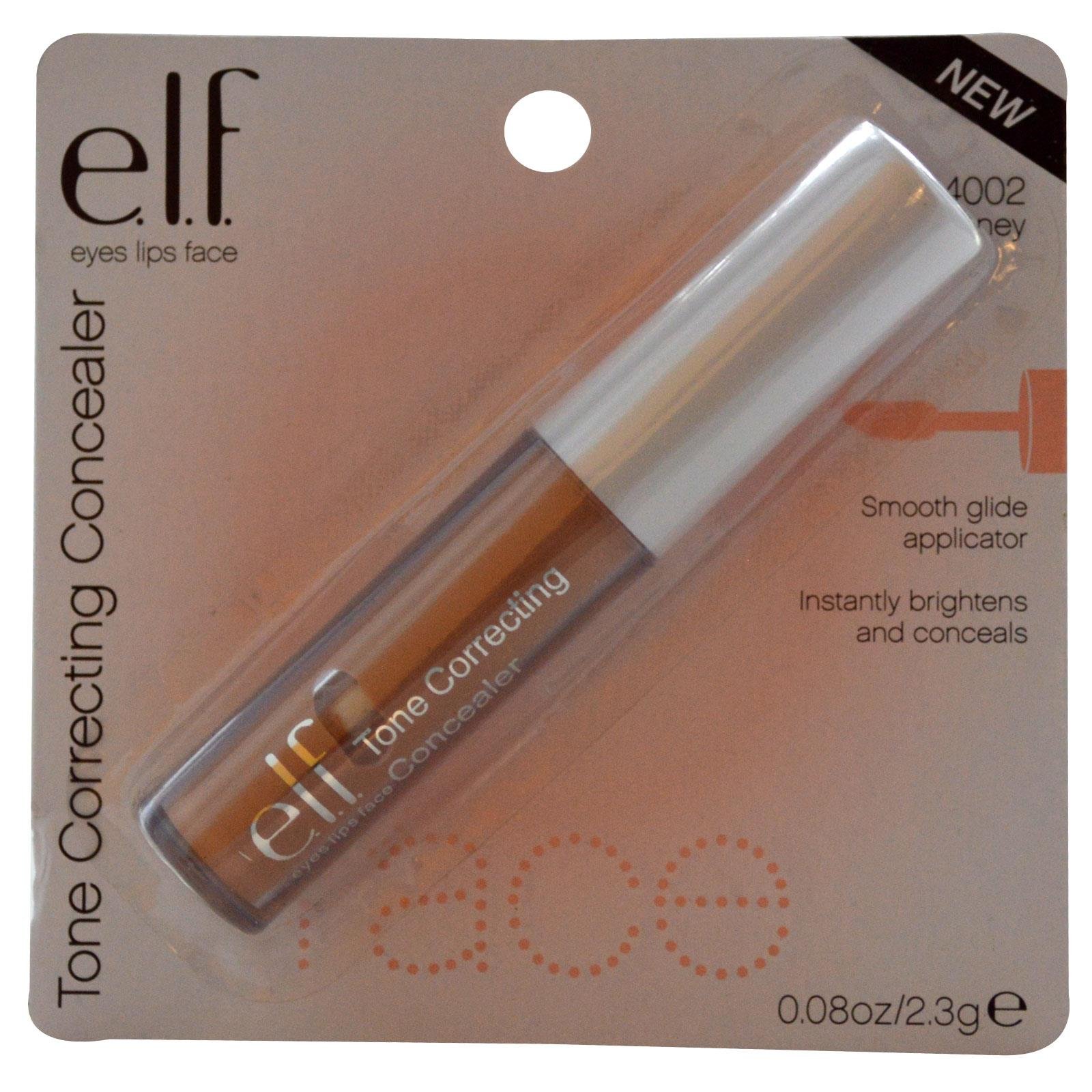 e.l.f. Cosmetics Tone Correcting Concealer - Honey (Light) | Dark Circle Corrector & Under Eye Brightener | Perfect for Everyday Makeup & Professional Looks