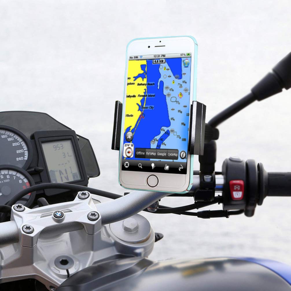 LIOOBO Motorcycle Phone Mount Holder for Bike & Car - GPS Riding Accessory