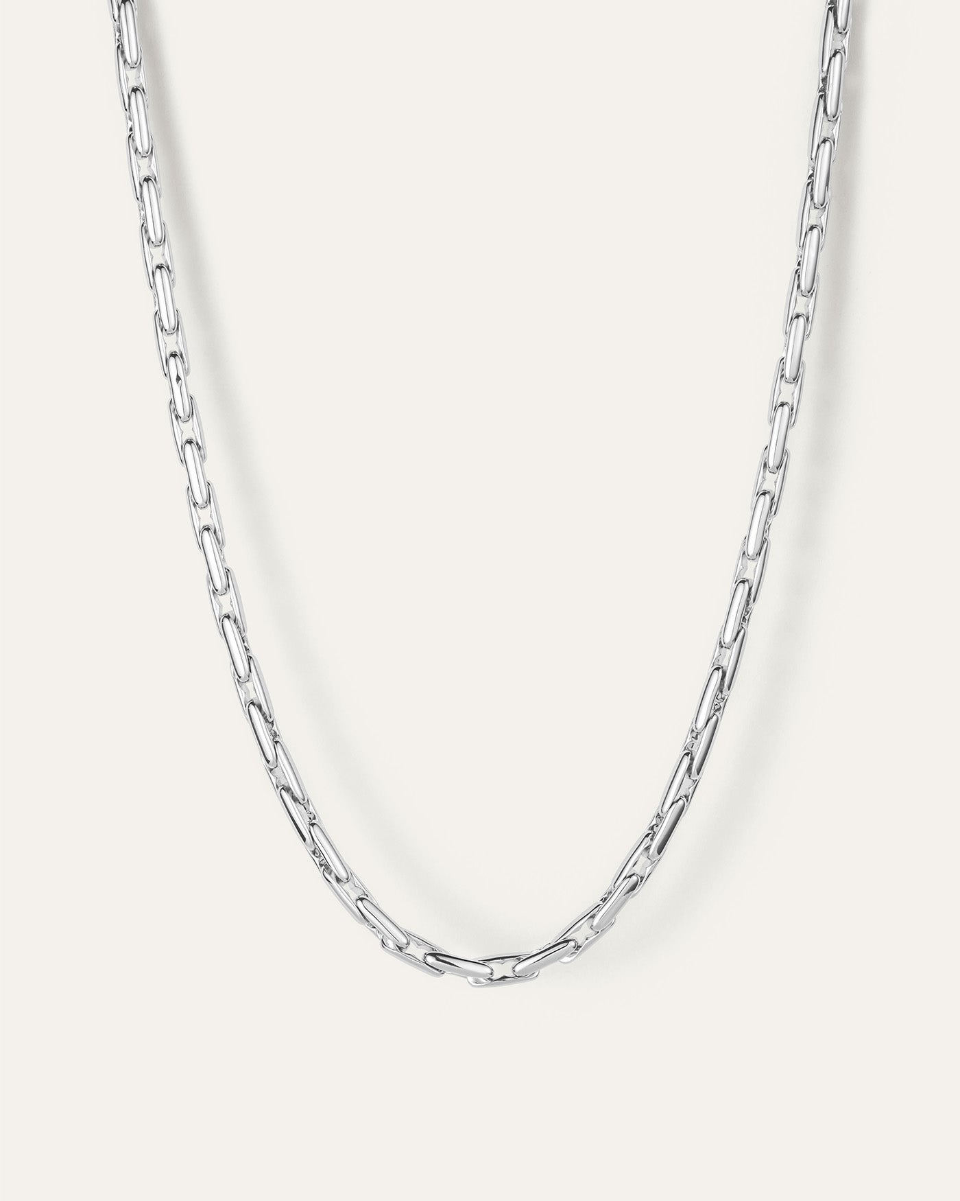 Alber Sterling Silver Chain Necklace for Women - Elegant Layering Piece for Everyday Wear & Special Occasions