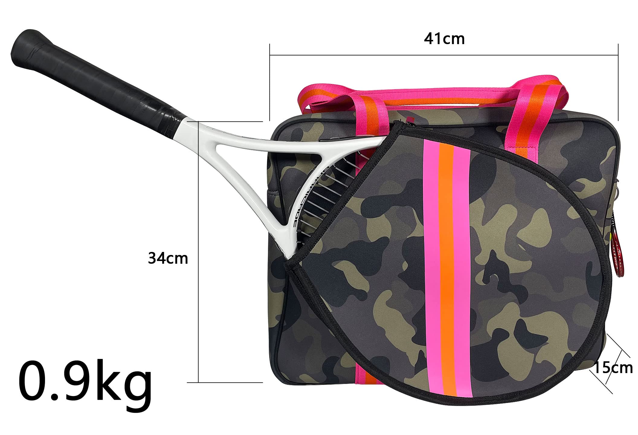 **Waterproof Neoprene Tennis Sports Bag for Men & Women – High Capacity Soft Shoulder Bag with Tennis Pendant – Perfect for Gym, Beach, Travel & Daily Use**