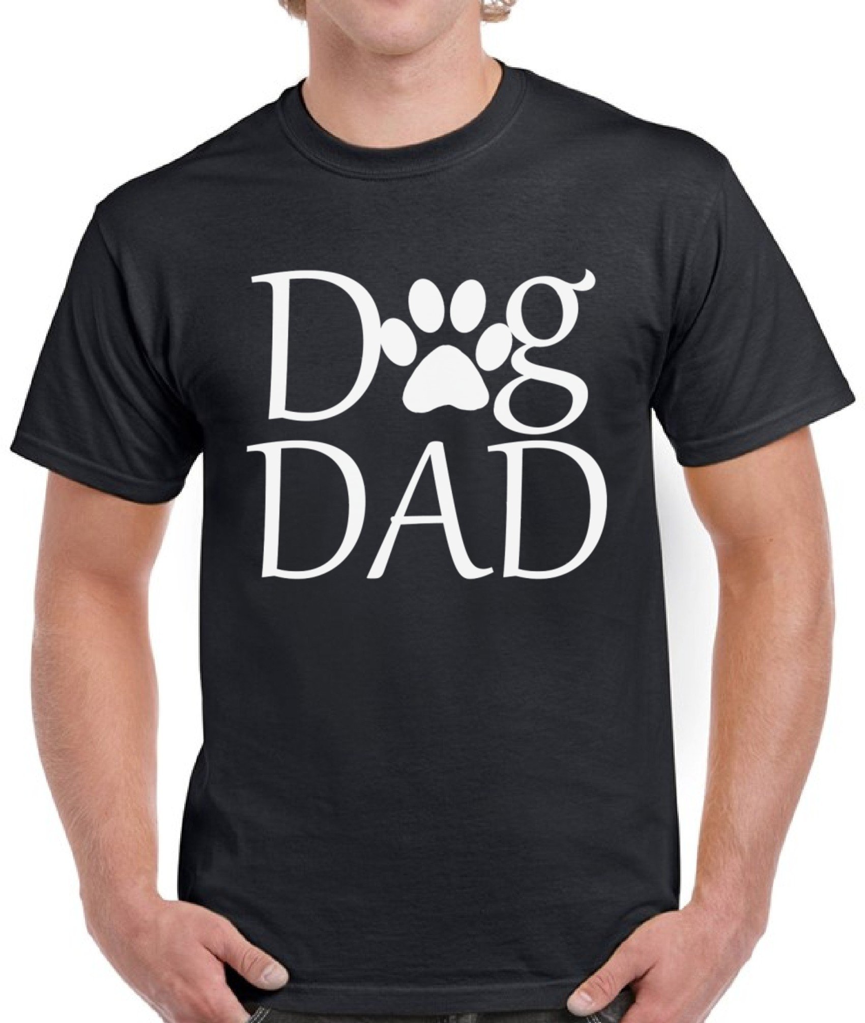 Dog Dad T-Shirts for Men - Funny Father's Day Gifts for Dog Owners | Cool Casual Wear for Dog Lovers & Pet Dads