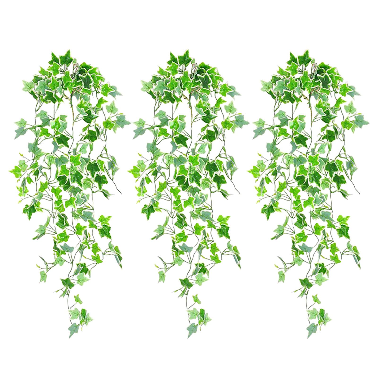 Hanging Plant Baskets for Wall Decor - 1/2/3PCS Artificial Indoor/Outdoor Decorative Hanging Baskets with Silver Craft Chains (No Hooks Included) - Perfect for Home, Garden, Patio, and Office Plant Display