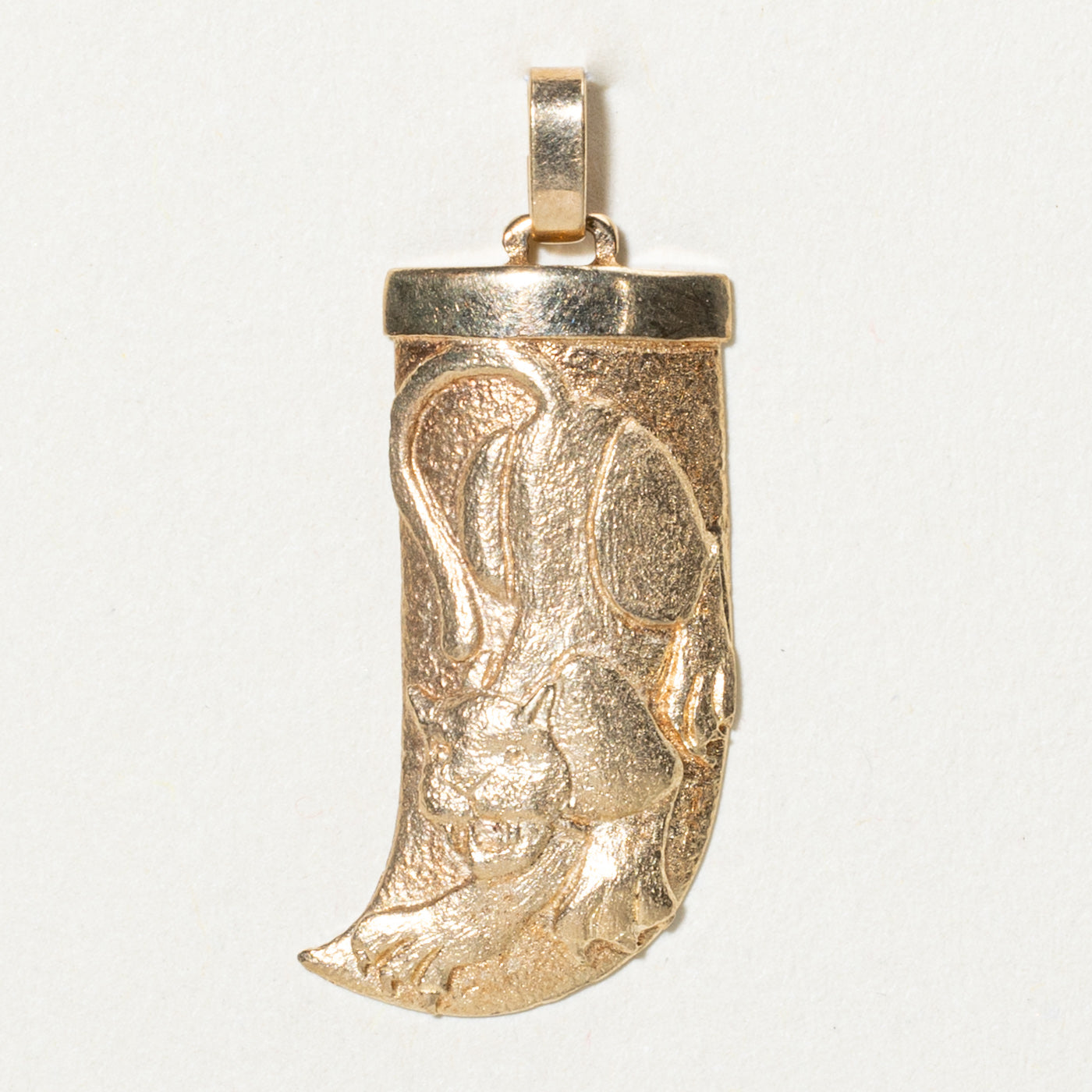10K Yellow Gold Panther Tooth Pendant Necklace for Men & Women - Bold Statement Jewelry for Parties, Gifts & Everyday Wear