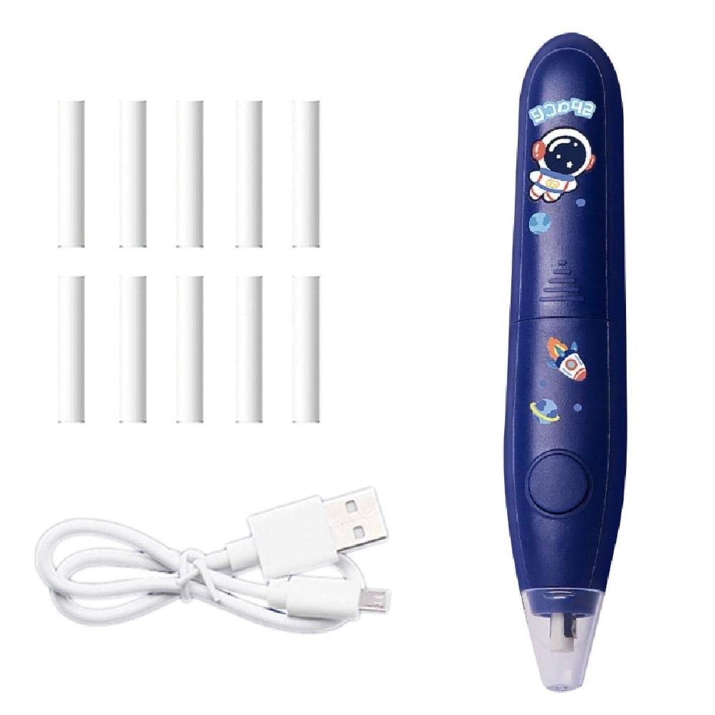 Electric Eraser with Refills - Battery Operated Eraser for Drawing, Sketching & Drafting - Rechargeable Eraser for Artists, Students & Kids - Perfect for School, Office & Art Studio Use