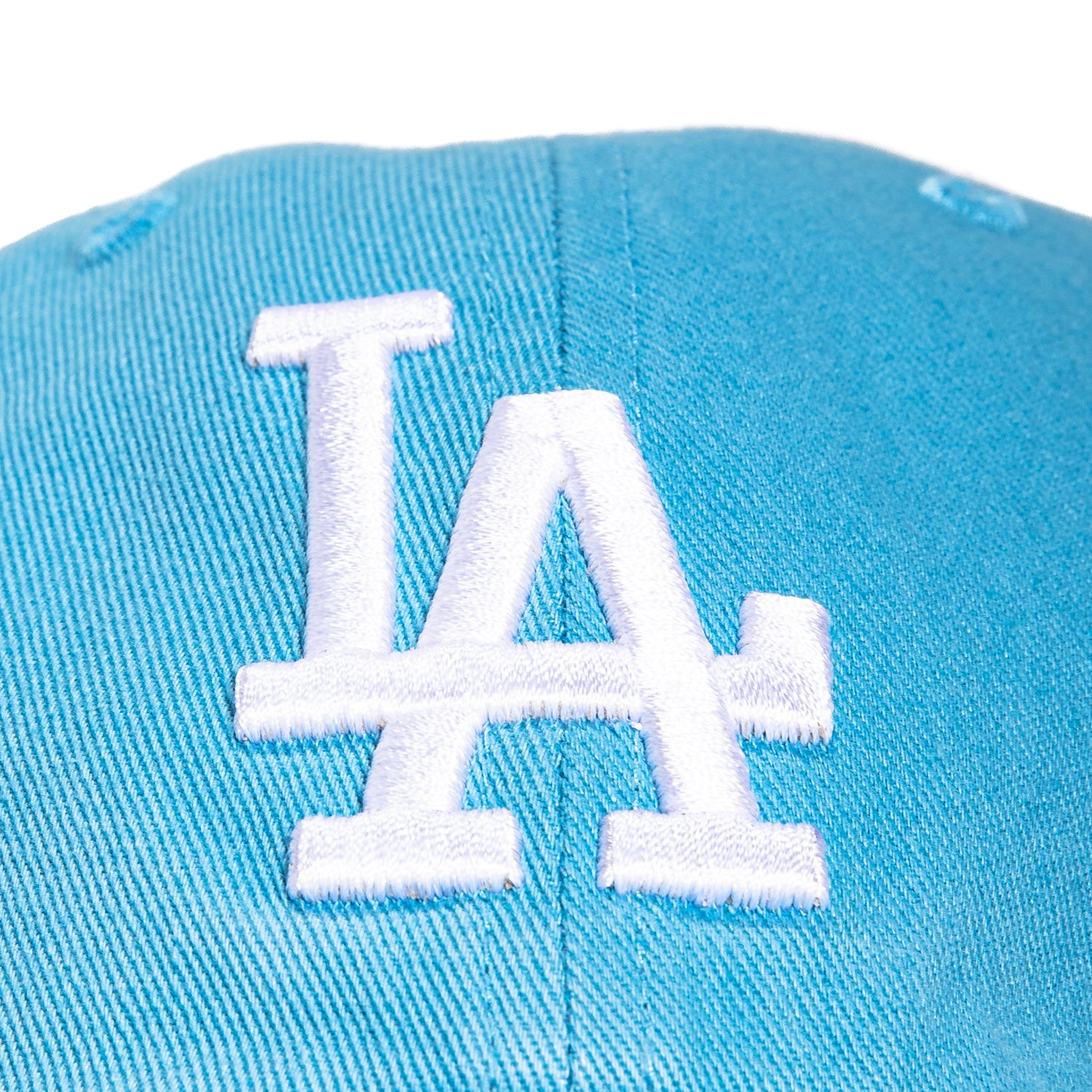 47 Brand Los Angeles Dodgers Cleanup Adjustable Baseball Cap - Light Blue & White - Perfect for Game Day, Casual Wear & Sports Fans