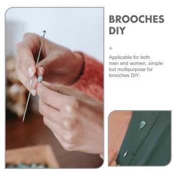 20pcs 90MM Brooch Pins with Clutches - DIY Jewelry Making Supplies for Boutonnieres, Corsages, and Costume Jewelry - Perfect for Artificial Flowers, Wedding Bouquets, and Suit Accessories