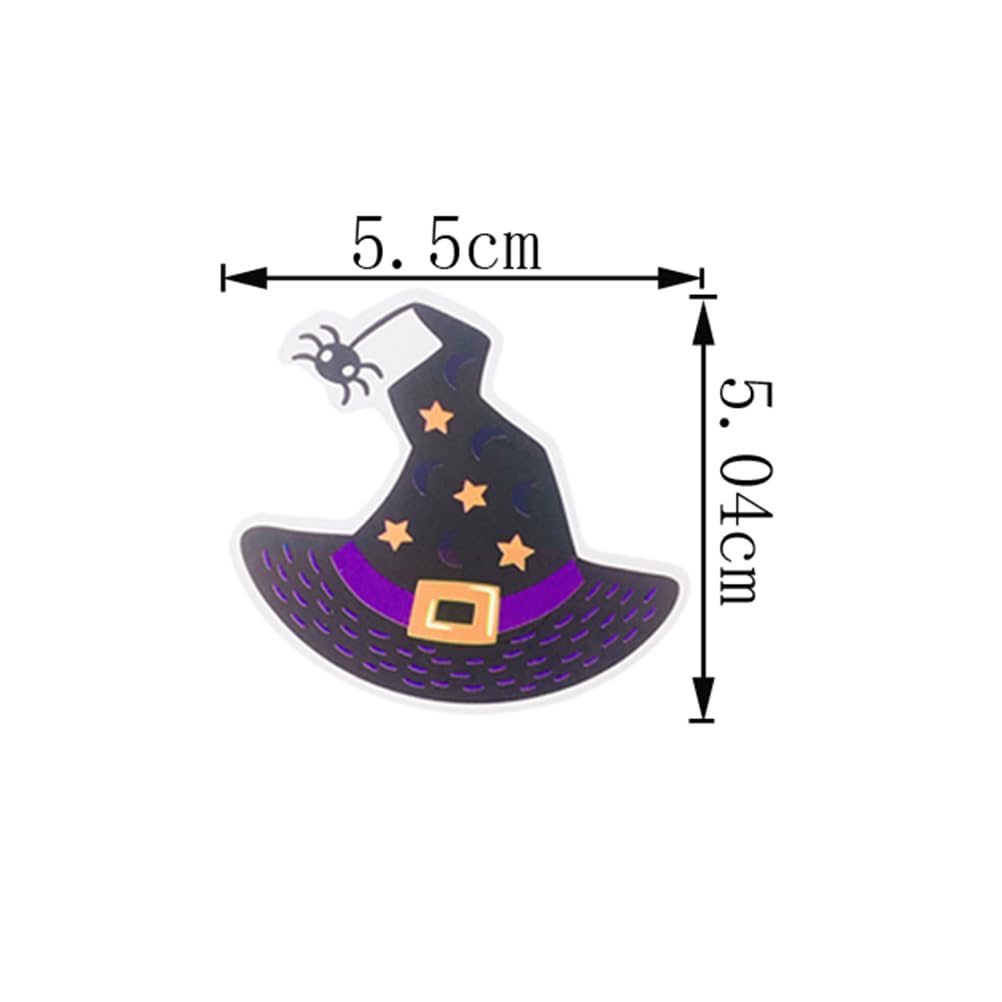 12pcs Witch Hat Cake Toppers - Funny Halloween Cupcake Decorations, Party Supplies for Witch Theme Birthday & Halloween Festival - Perfect for Cupcake, Dessert & Party Decor
