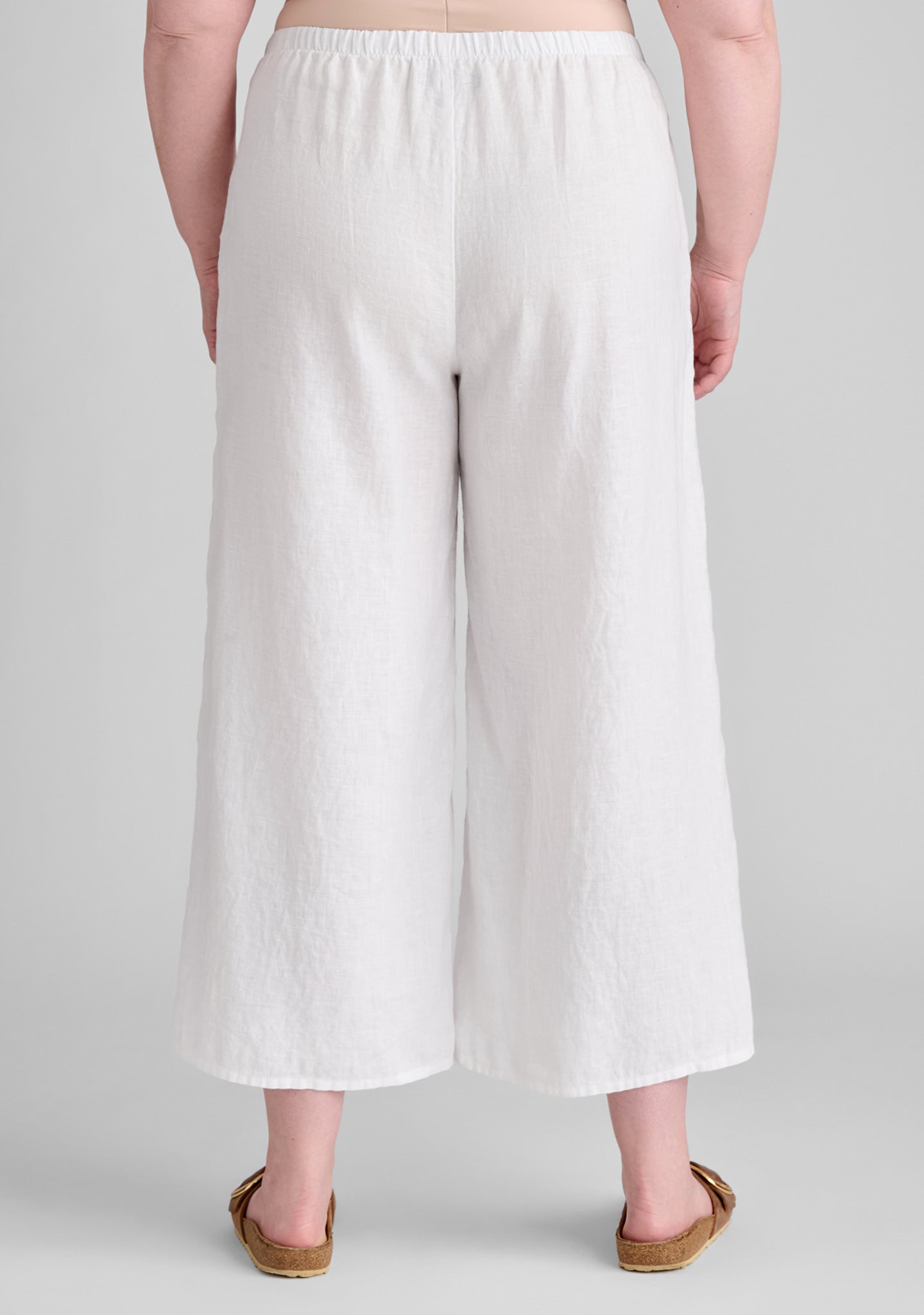 Sociable Flood Wide Leg Linen Pants for Women - Breathable Summer Casual Pants | Beach Vacation, Yoga, Lounge Wear