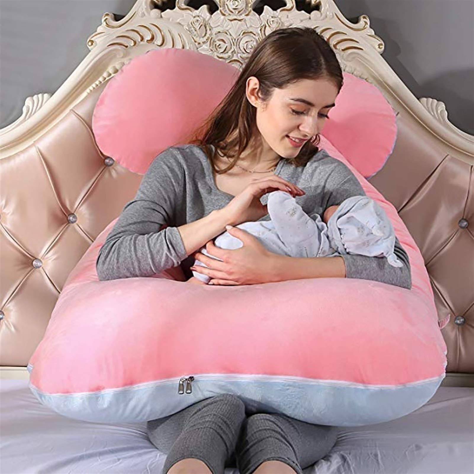 U-Shaped Pregnancy Pillow for Maternity Support - Full Body Pillow for Pregnant Women & Side Sleepers - Comfortable Nursing & Maternity Cushion - Perfect for Sleeping, Breastfeeding & Relaxation at Home