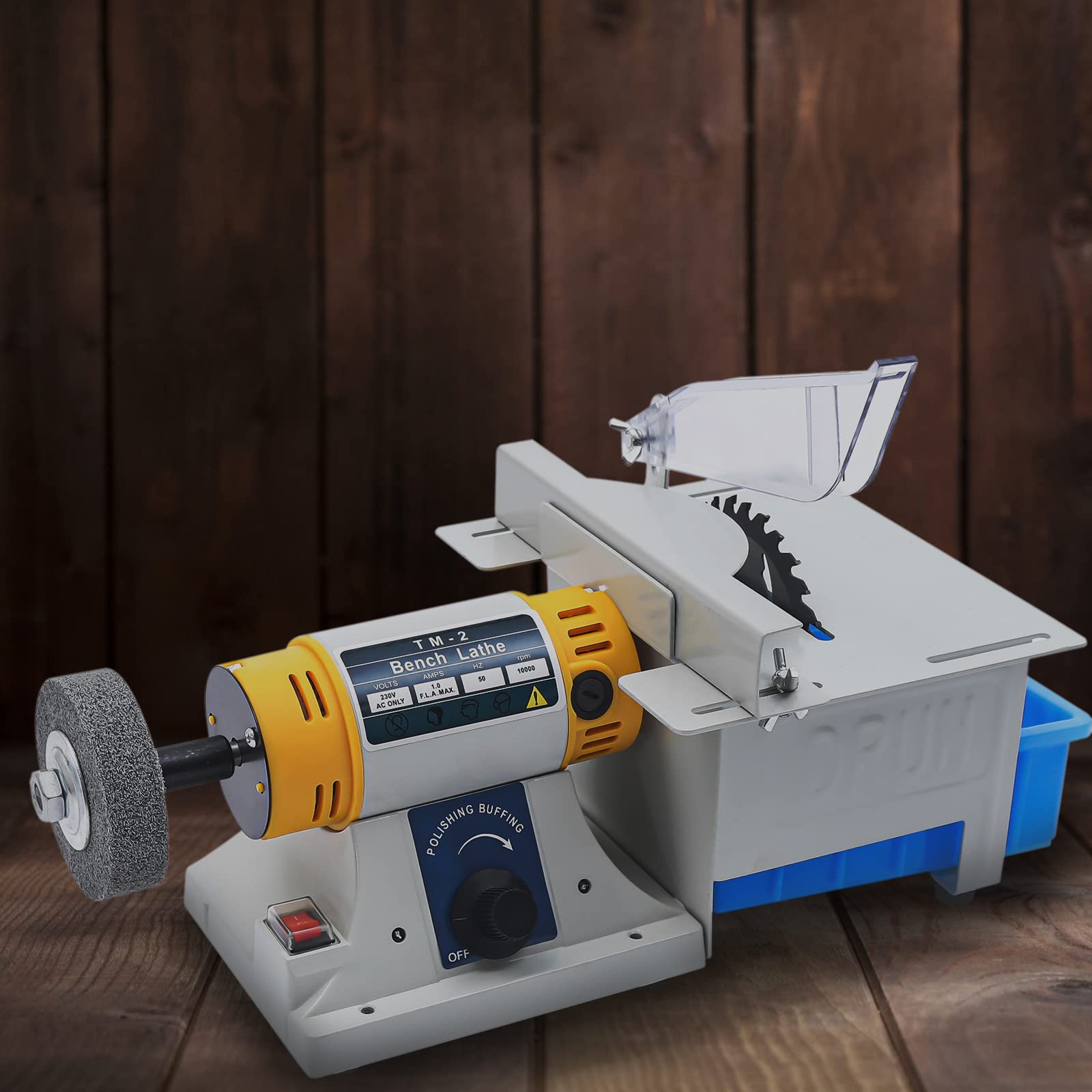 Multi-Function Jewelry Polishing Machine - Bench Lathe Polisher, Mini Table Saw & Engraving Tool for Jewelry Making, Woodcrafting, Jade & Lapidary Work - Perfect for DIY Enthusiasts & Professional Jewelers