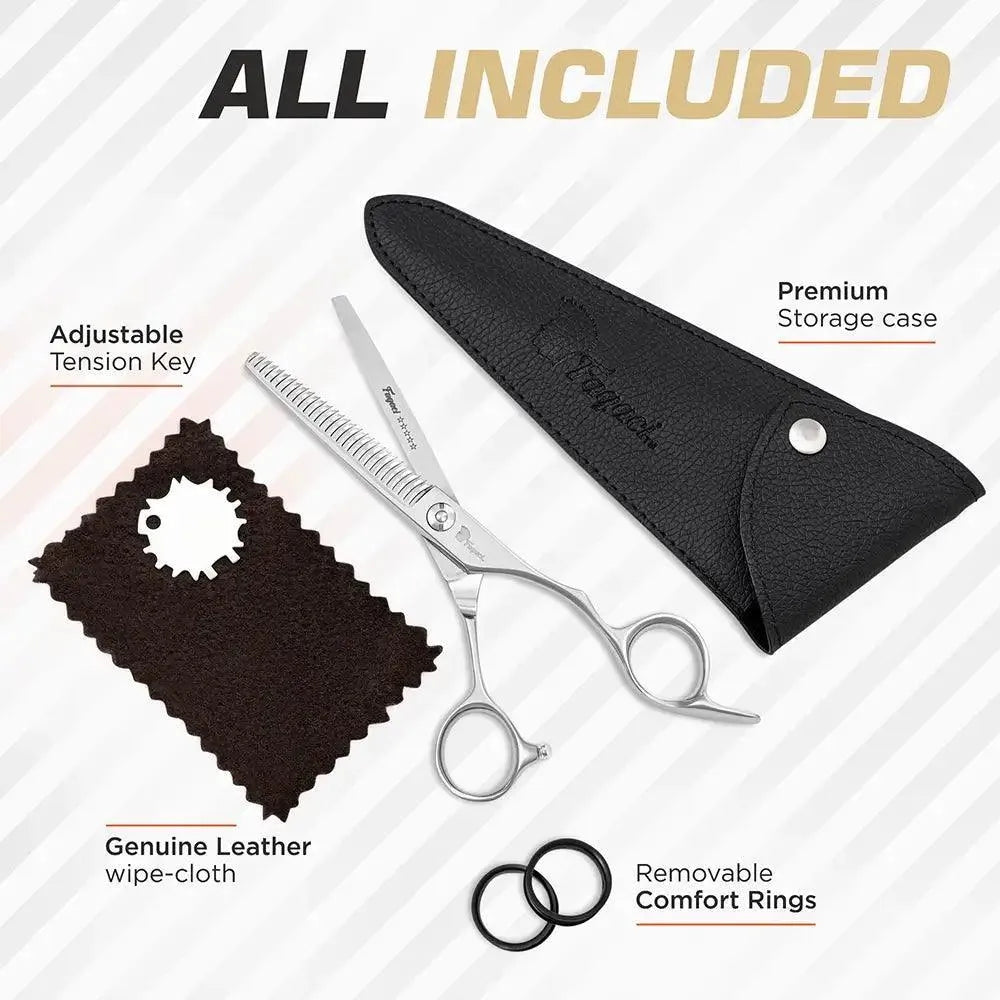 Professional Razor Thinning Shears for Hair Styling - Texturizing & Thinning Scissors for Barbers & Hairstylists - Perfect for Layering, Blending & Creating Texture in Salons or at Home