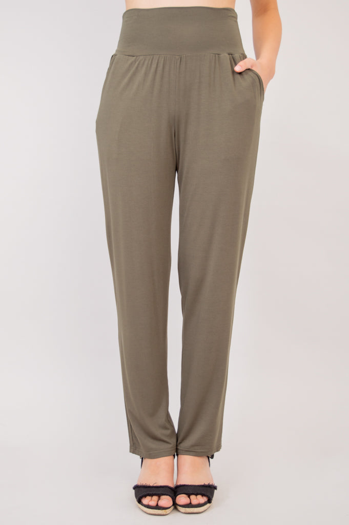 Clair Women's Bamboo Khaki Pants - Soft, Breathable & Comfortable for Yoga, Travel & Everyday Wear