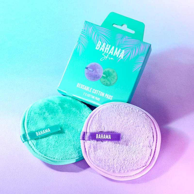 Eco-Friendly Reusable Cotton Pads Set of 2 - Soft Washable Makeup Remover Pads for Face Cleansing & Skincare - Perfect for Travel, Daily Beauty Routine & Sustainable Lifestyle