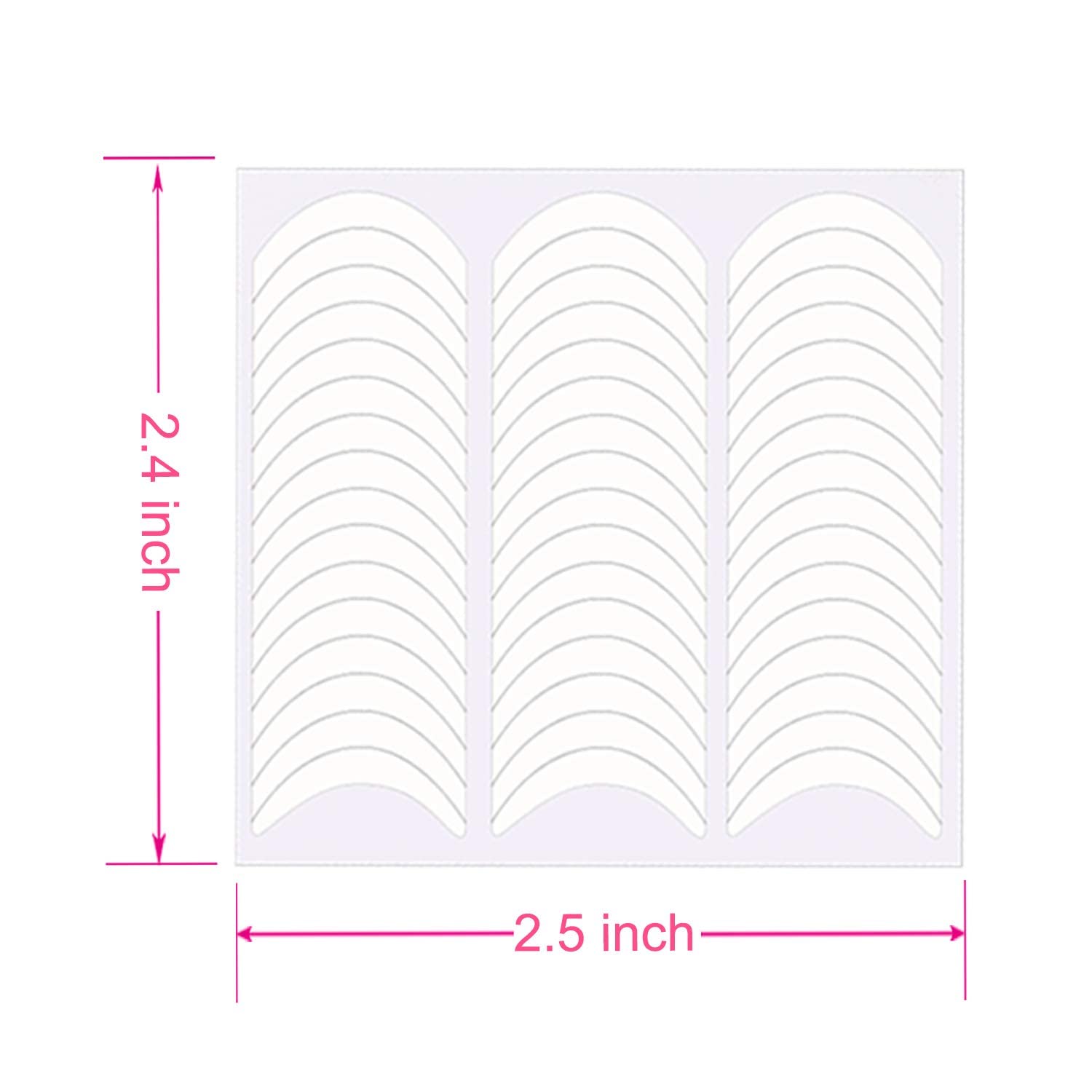 Gogoonly 1368pcs French Nail Art Stickers - DIY Manicure Decoration for Home & Salon