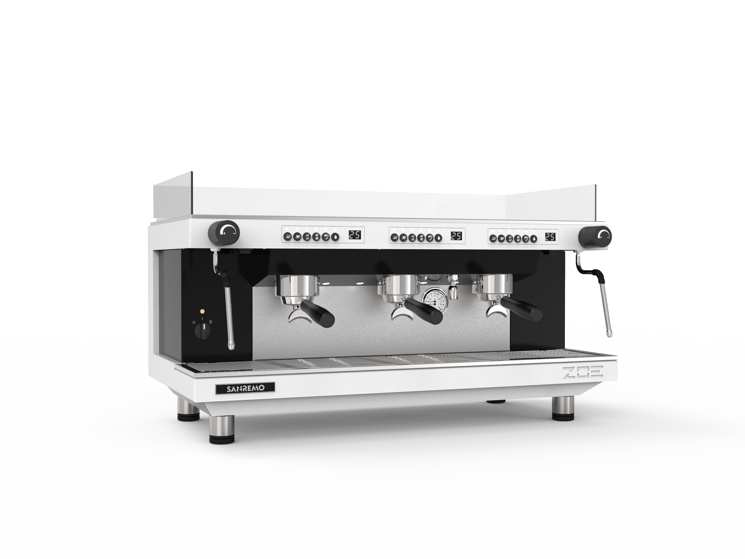 Sanremo ZOE Competition 3 Group Commercial Espresso Machine - Professional White/Black Coffee Maker for Cafes & Restaurants | Perfect for High-Volume Coffee Shops, Bars & Specialty Coffee Businesses