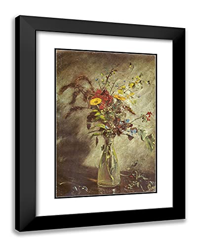 Black Modern Wood Frame with Double Matting